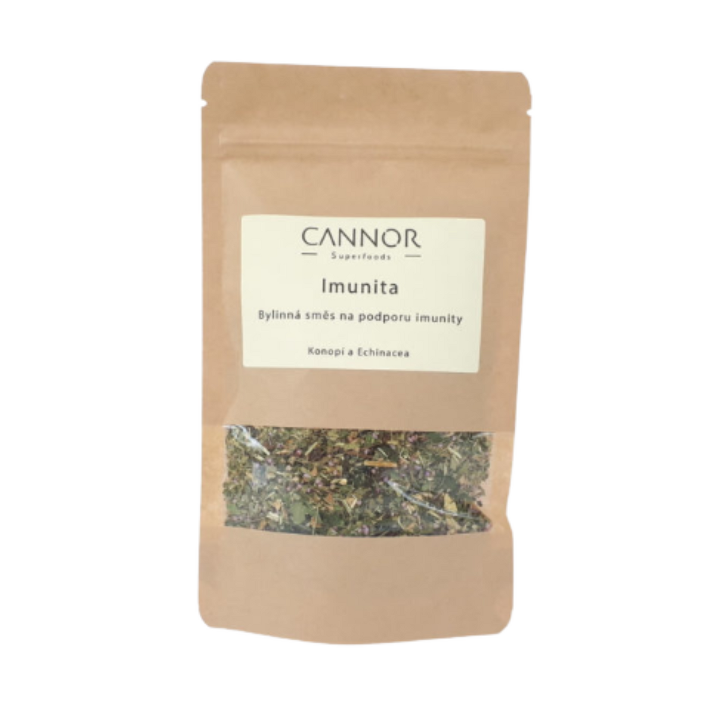 Mezcla de hierbas para el apoyo inmunológico con cannabis y equinácea