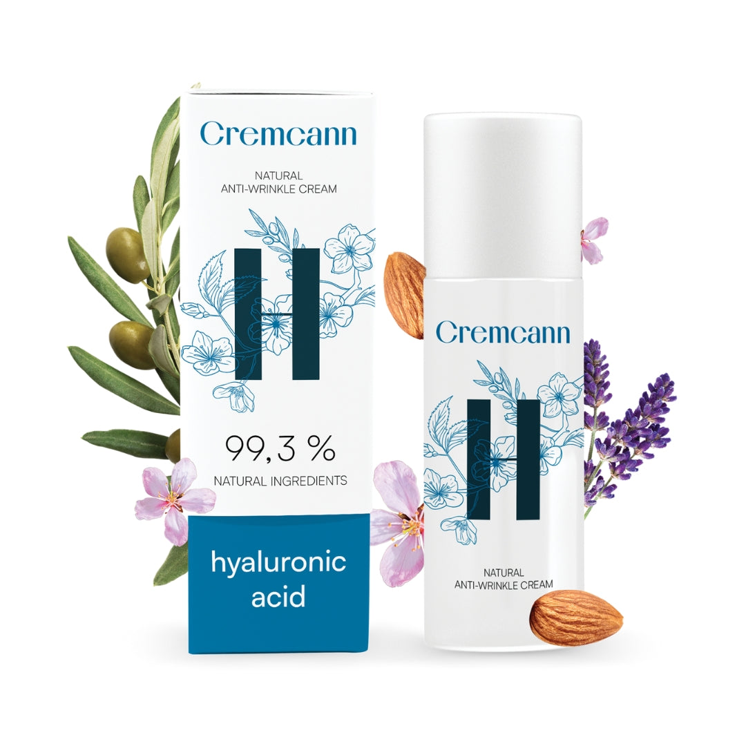 Cremcann Hyaluron - Naturlig fuktighetsgivende og oppstrammende ansiktskrem for moden hud