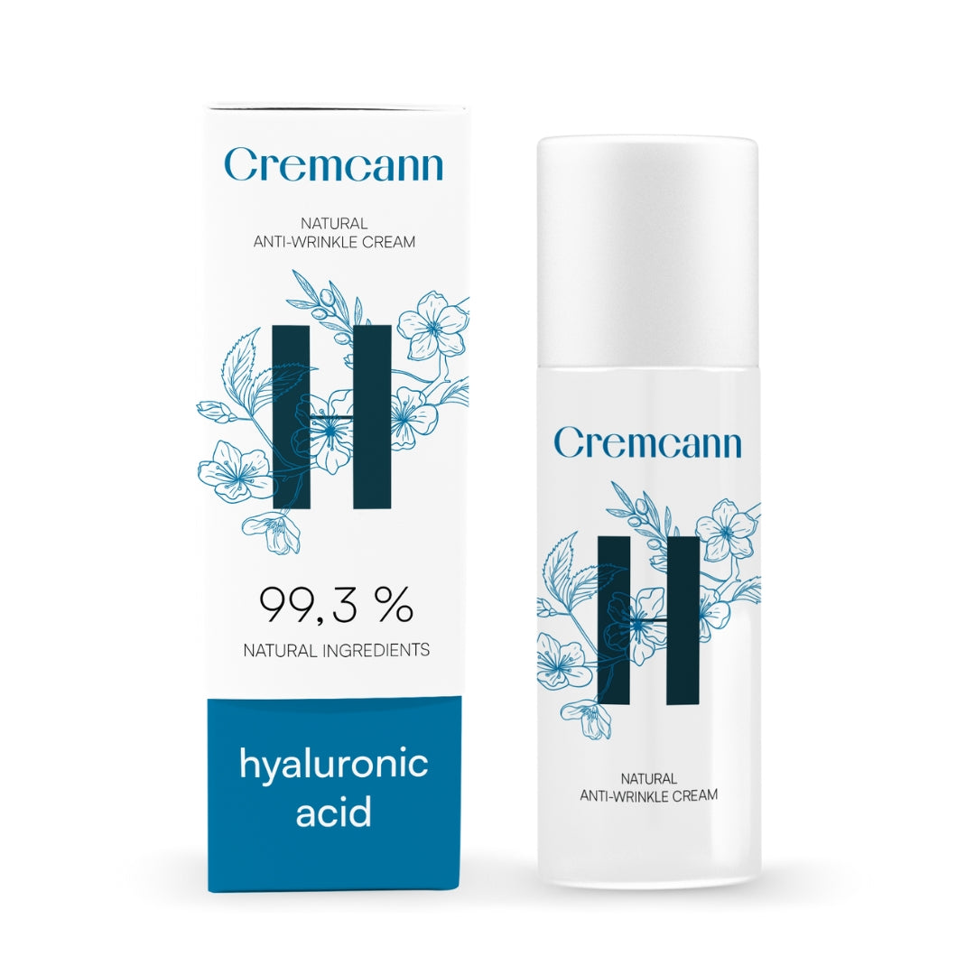 Cremcann Hyaluron - Crema Facial Natural Hidratante y Tensora para Piel Madura