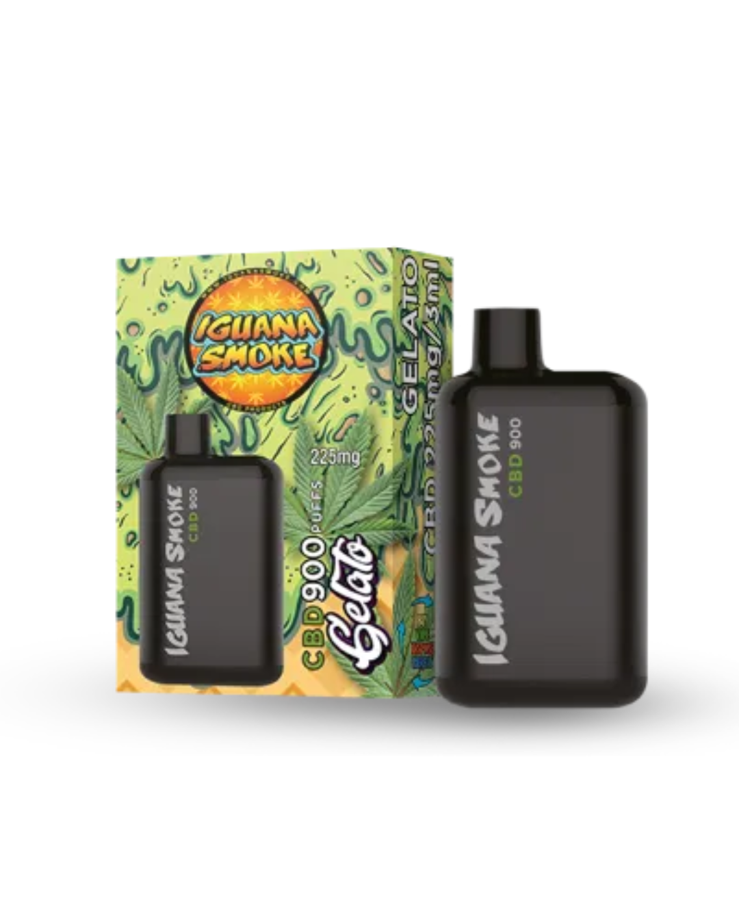 Engangs Pod CBD Iguana Pod Pocket Gelato - 3ml