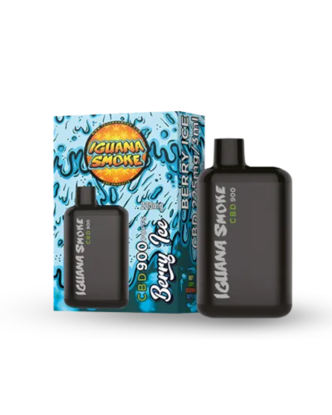 Engangs Pod CBD Iguana Pod Pocket Berry Ice - 3ml