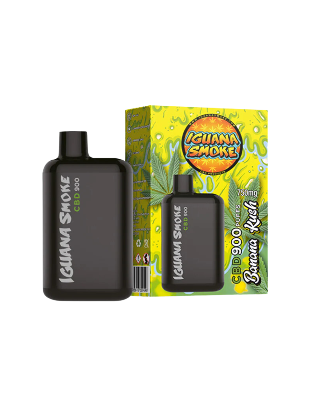 Engangs Pod CBD Iguana Pod Pocket Banana Kush - 3ml